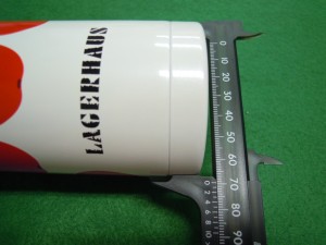 500ml ステンレスボトル直径