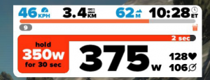 Zwift workout hold power