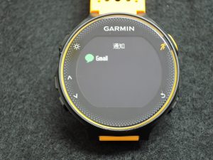 Garmin ForeAthlete235J 通知機能
