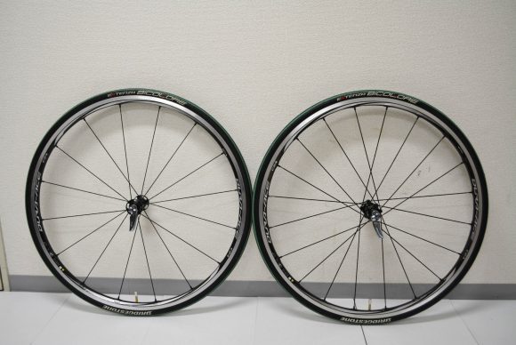Dura-Ace WH-9000-C24-CLタイヤ装着と計量