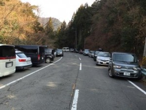 登山者の車