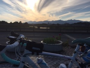 久保田橋からの夕焼け