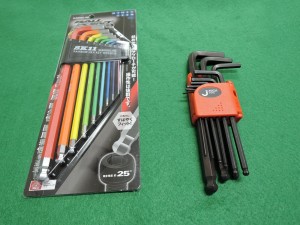 SK11 レインボーボールポイント六角棒レンチセット