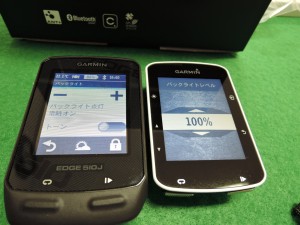 Garmin Edge520J と Edge510Jの比較