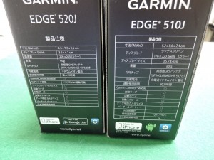 Garmin Edge520Jと510Jの比較