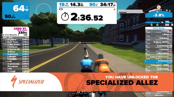 Zwift アイテム解放