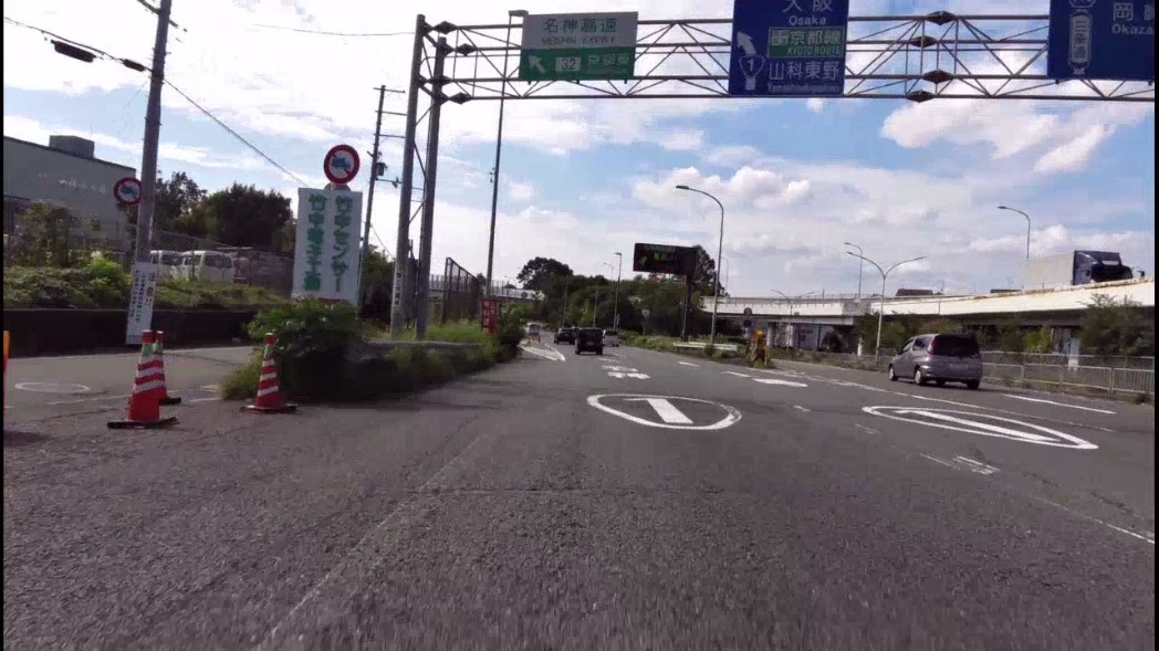 国道1号 京都東IC付近
