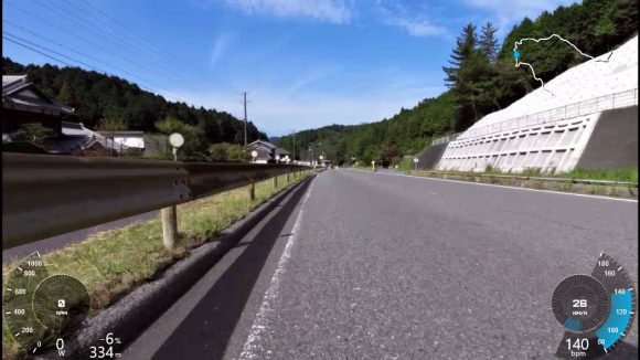 ロードバイク車載動画　鈴鹿峠から安楽越