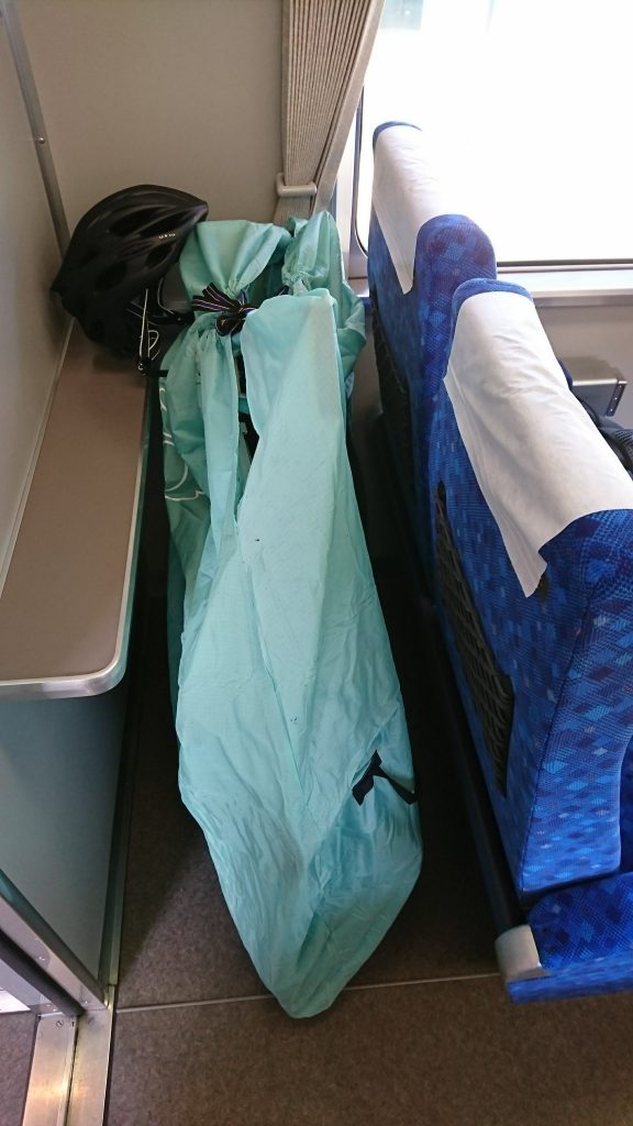 近鉄特急で輪行